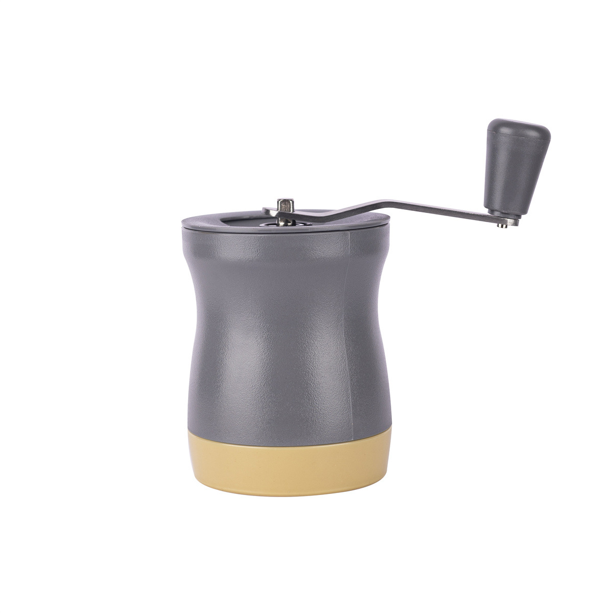 Hand-crank coffee grinder, portable