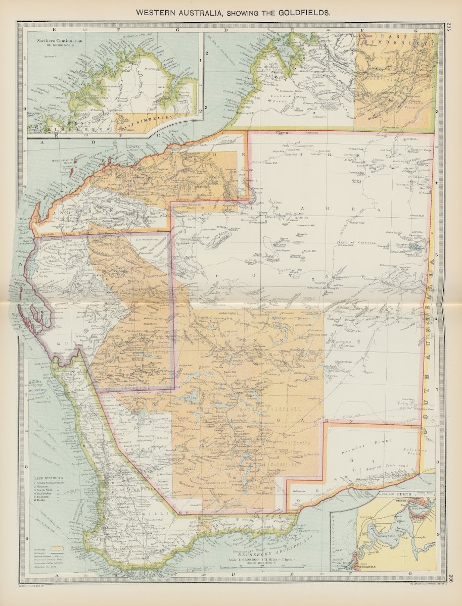 Western AustraliaShowing The Goldfields 1908
