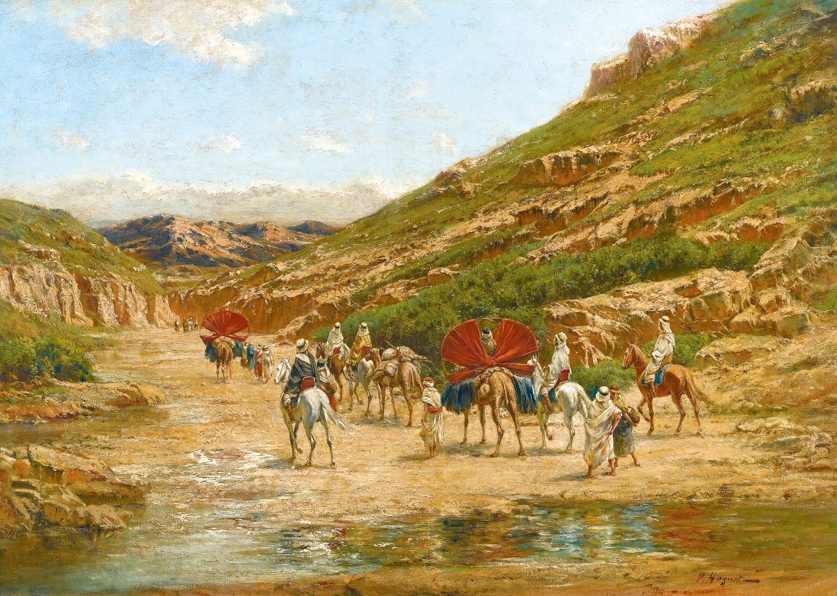 Caravane Dans Le Desert