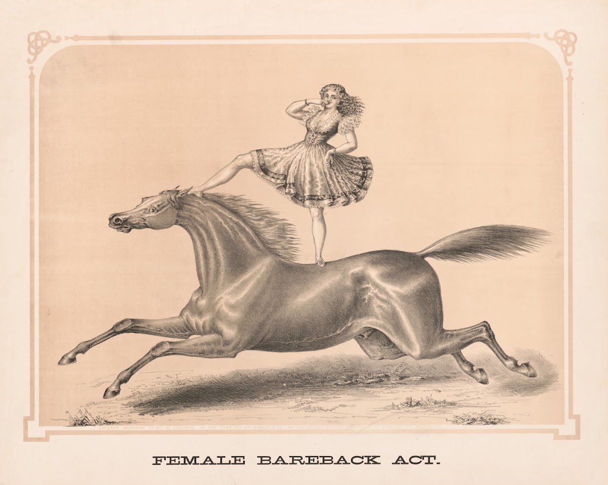 Female bareback act 1872