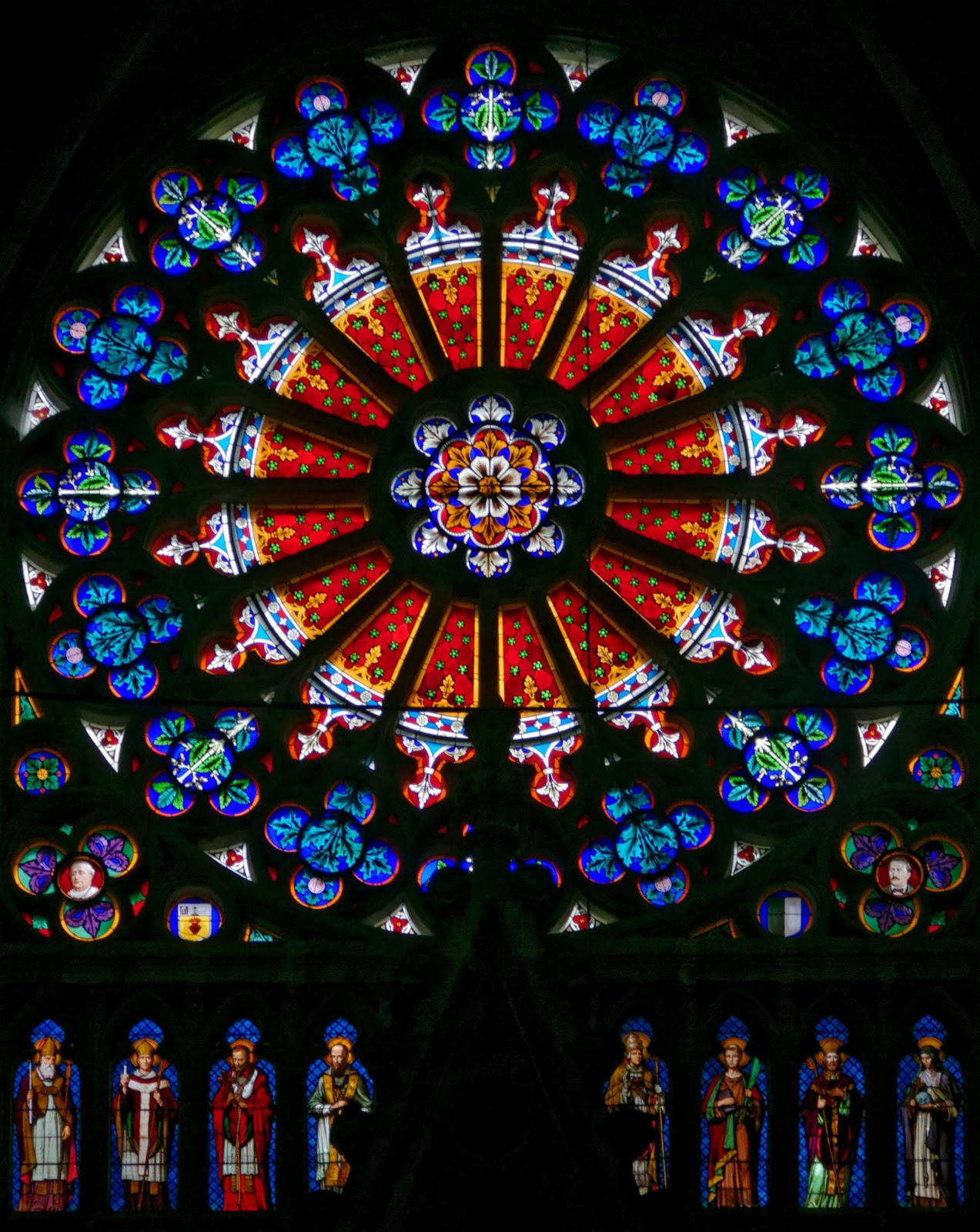 Rosace Ouest — Basilique Saint-Epvre