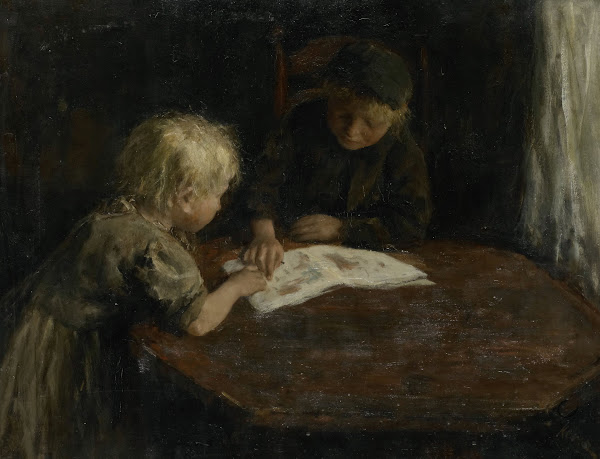 Children with a Picture book 1880   1910