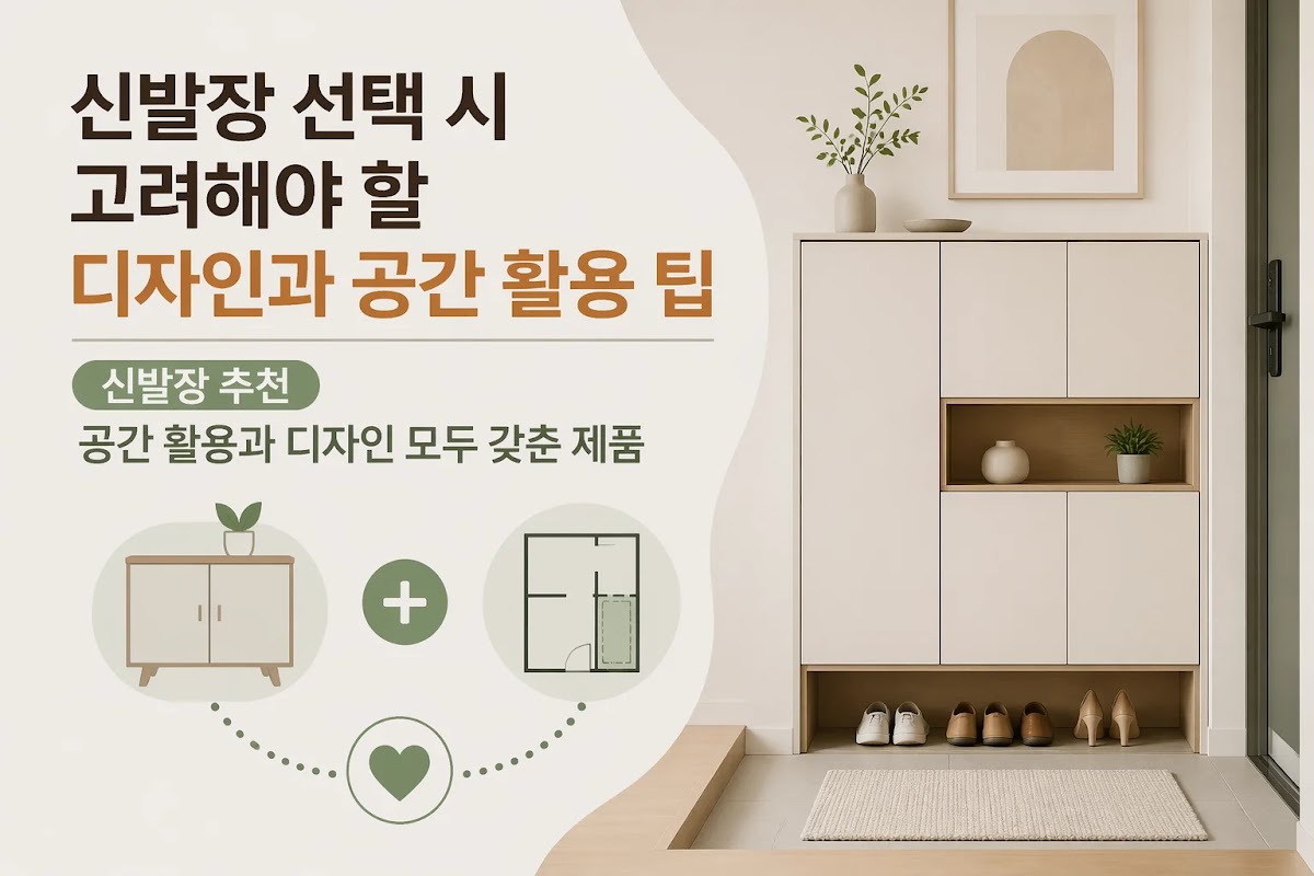 신발장 선택 시 고려해야 할 디자인과 공간 활용 팁