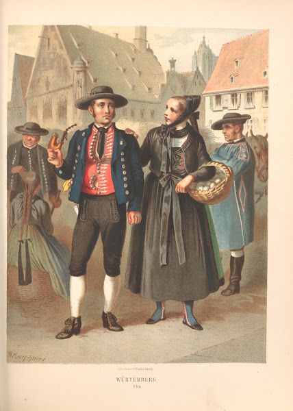 Deutsche Volkstrachten Pl46 1870