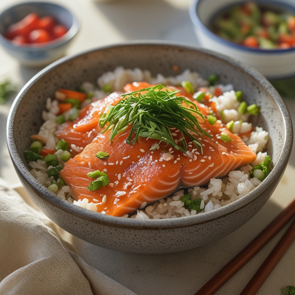 Final 30-Minute Miso-Glazed Salmon Rice Bowls with Sesame Ginger Slaw