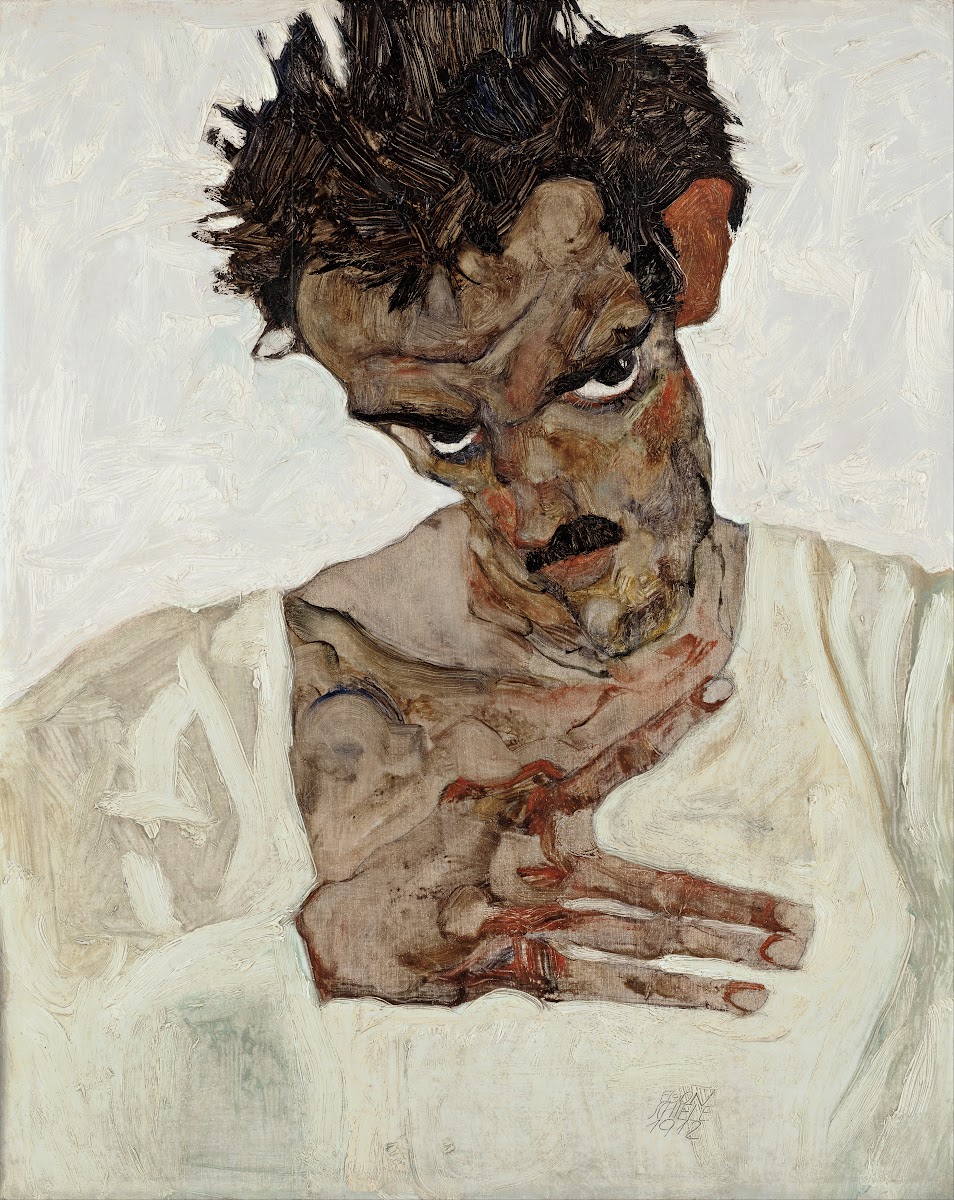 Self Portrait With Lowered Head 1912