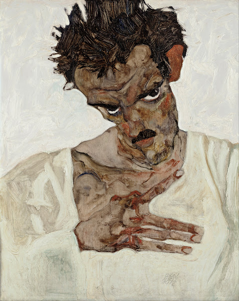 Self Portrait With Lowered Head 1912