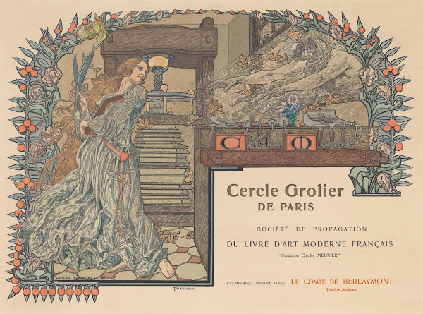Poster for Cercle Grolier de Paris 1903