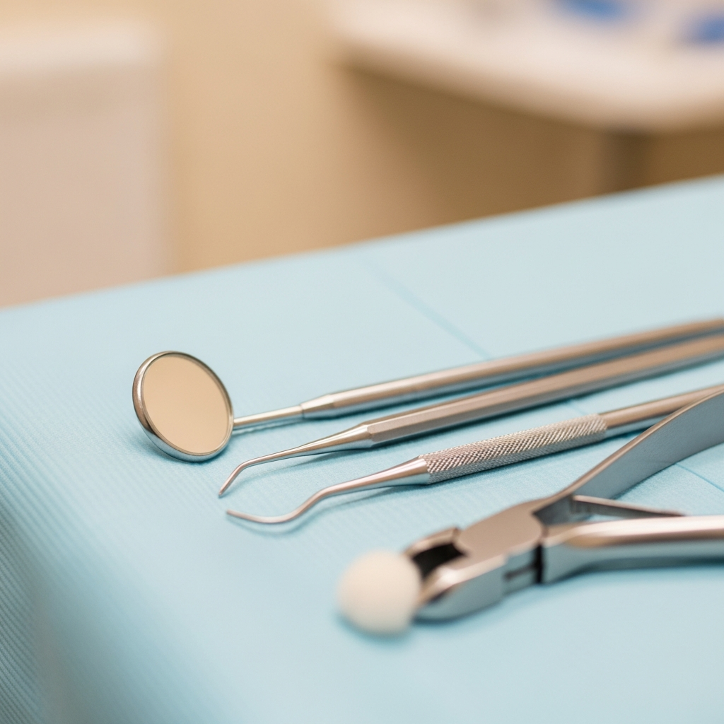 牙醫檢查舊補牙物料老化情況，講解補牙幾耐要換一次