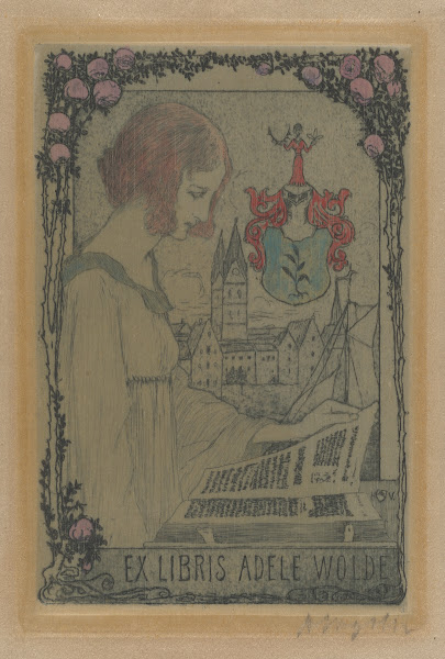 Ex Libris Adele Wolde II 1898
