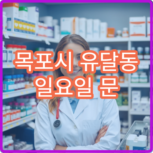 목포시 유달동 일요일 문 여는 약국 여행상비약·멀미약 판매 안내