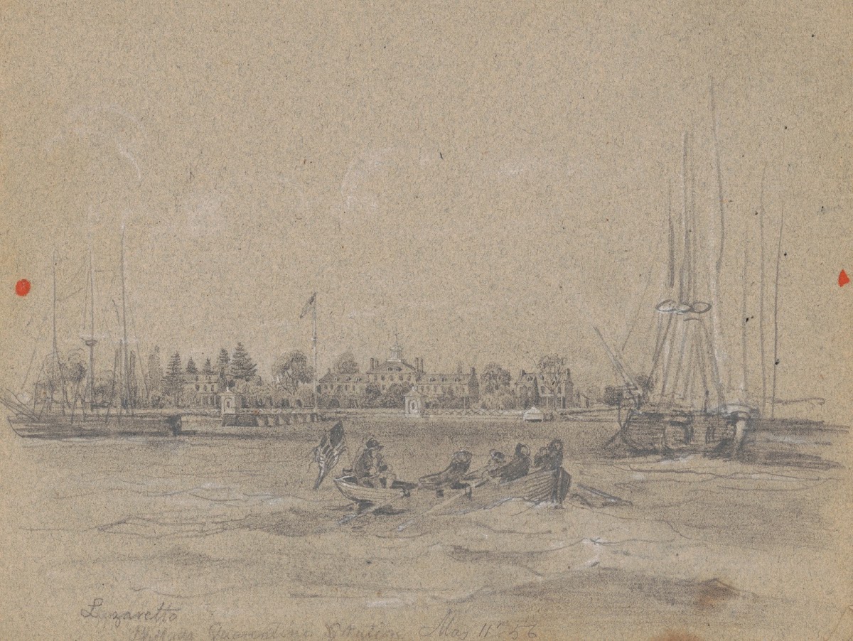 Lazaretto Philada quarantine station May 11th 1856