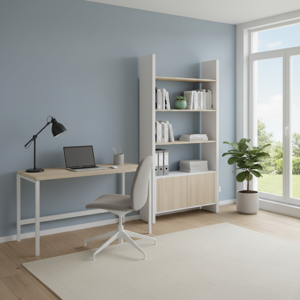 RADAR Color Small Display Shelf With Two-Door Bottom Cabinet