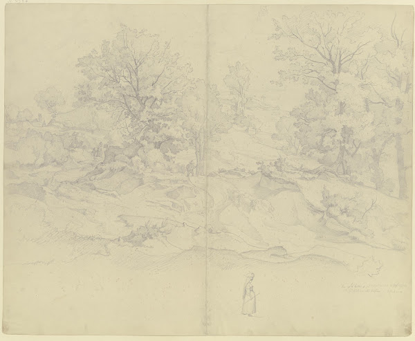 Waldige Landschaft bei Subiaco 1831
