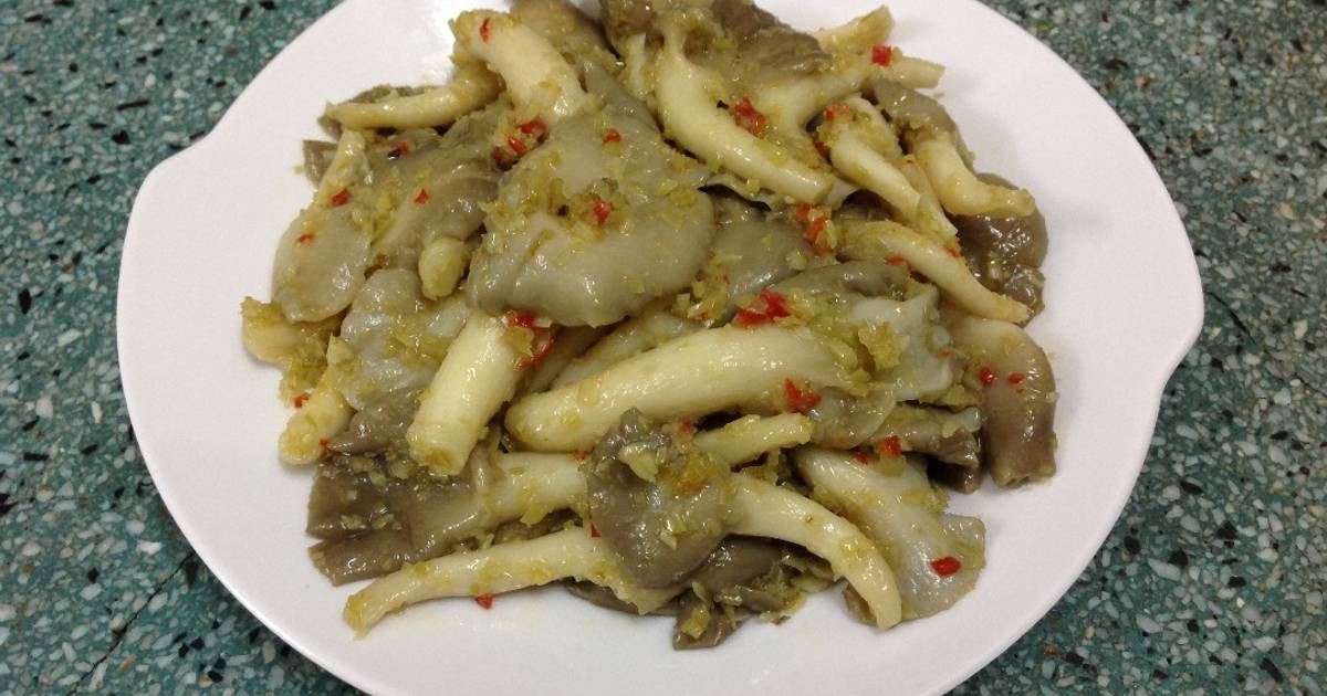Nấm bào ngư xào sả ớt chay