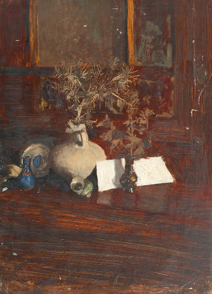 Stillleben mit Disteln 1895