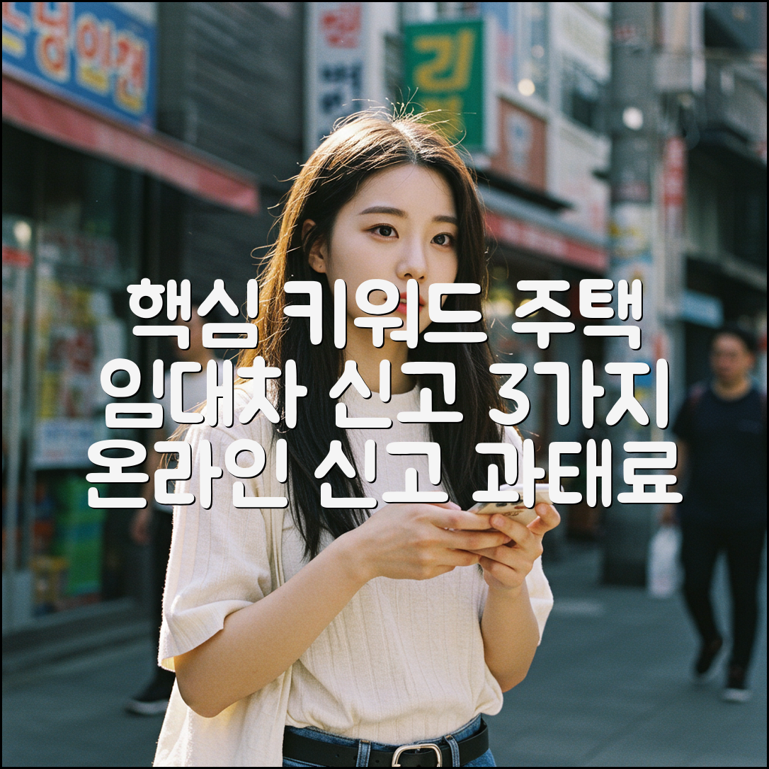 주택 임대차 신고 대상 3가지, 온라인 신고(+과태료