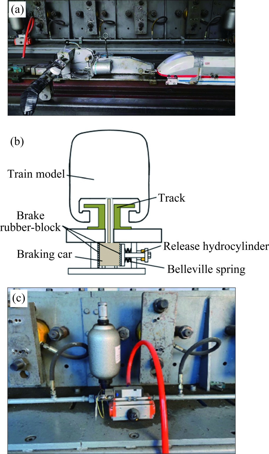 A moving model test of a maglev train passing through tunnels: Effect of train speed and buffer structure on aerodynamic environment