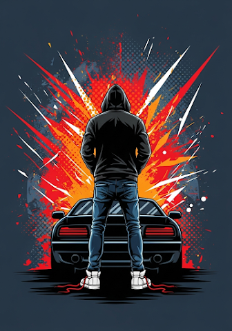 Hooded Figure Street Art