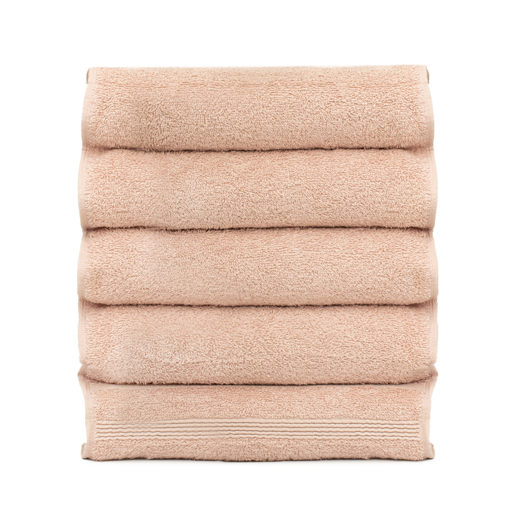 Toalla de medio baño de algodón SIDDIQSONS LIMITED™ color rosa
