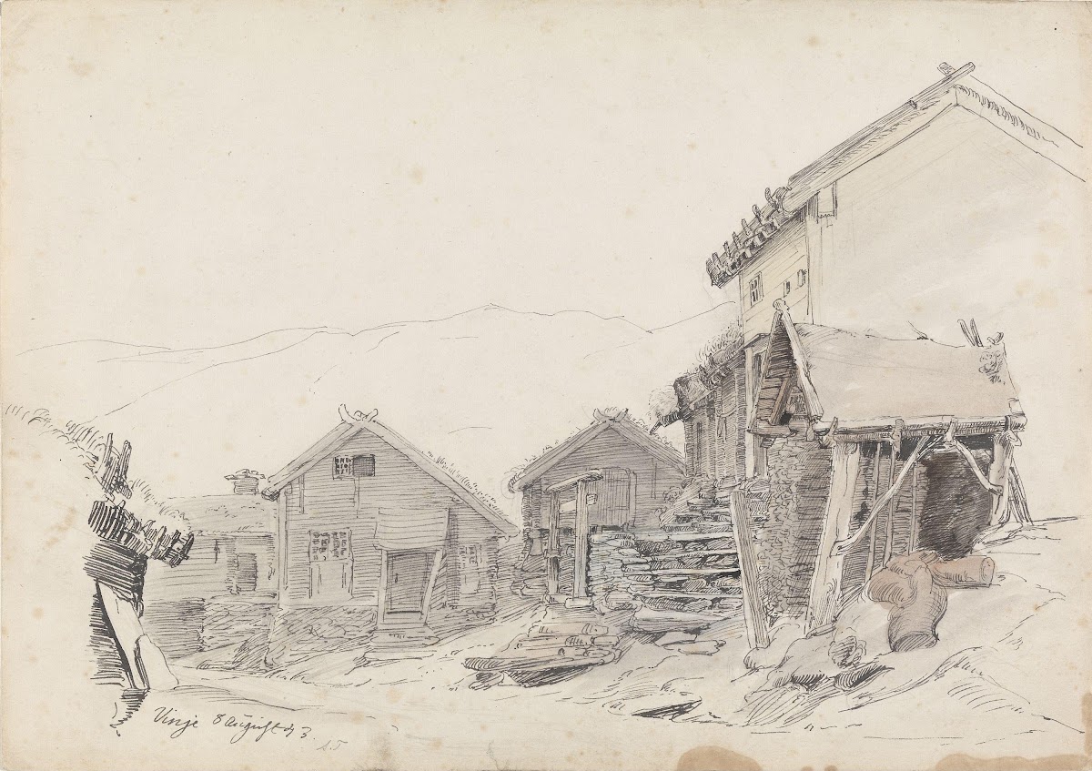 Gårdstun Vinje 1843