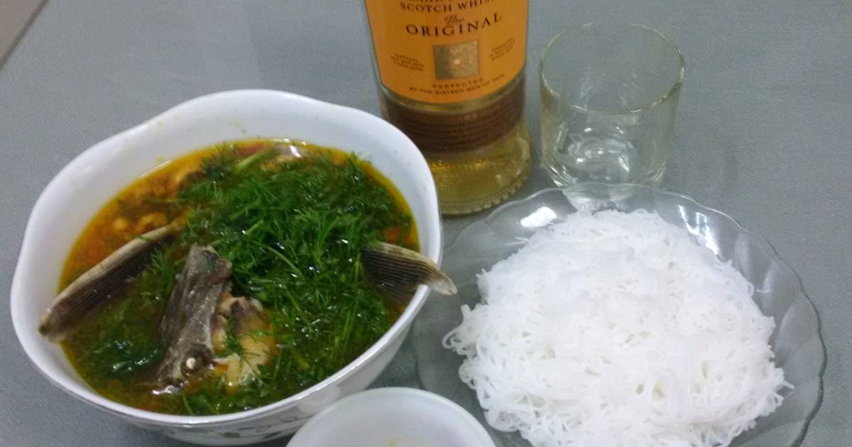 Cá tầm nấu canh thì là