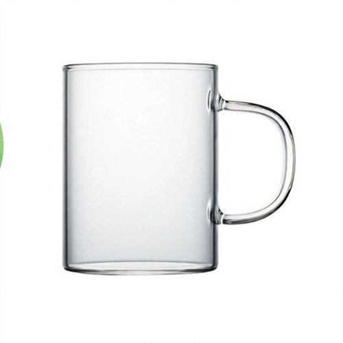 Borosilicate Glass Mug with Wooden Handle, 360 ml