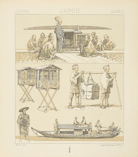 Modes et moyens de transport  e norimon et ses porteurs les cantines de voyage b