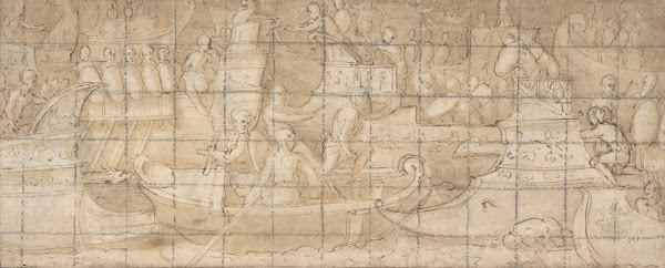 Antique Naval Battle ca 155055