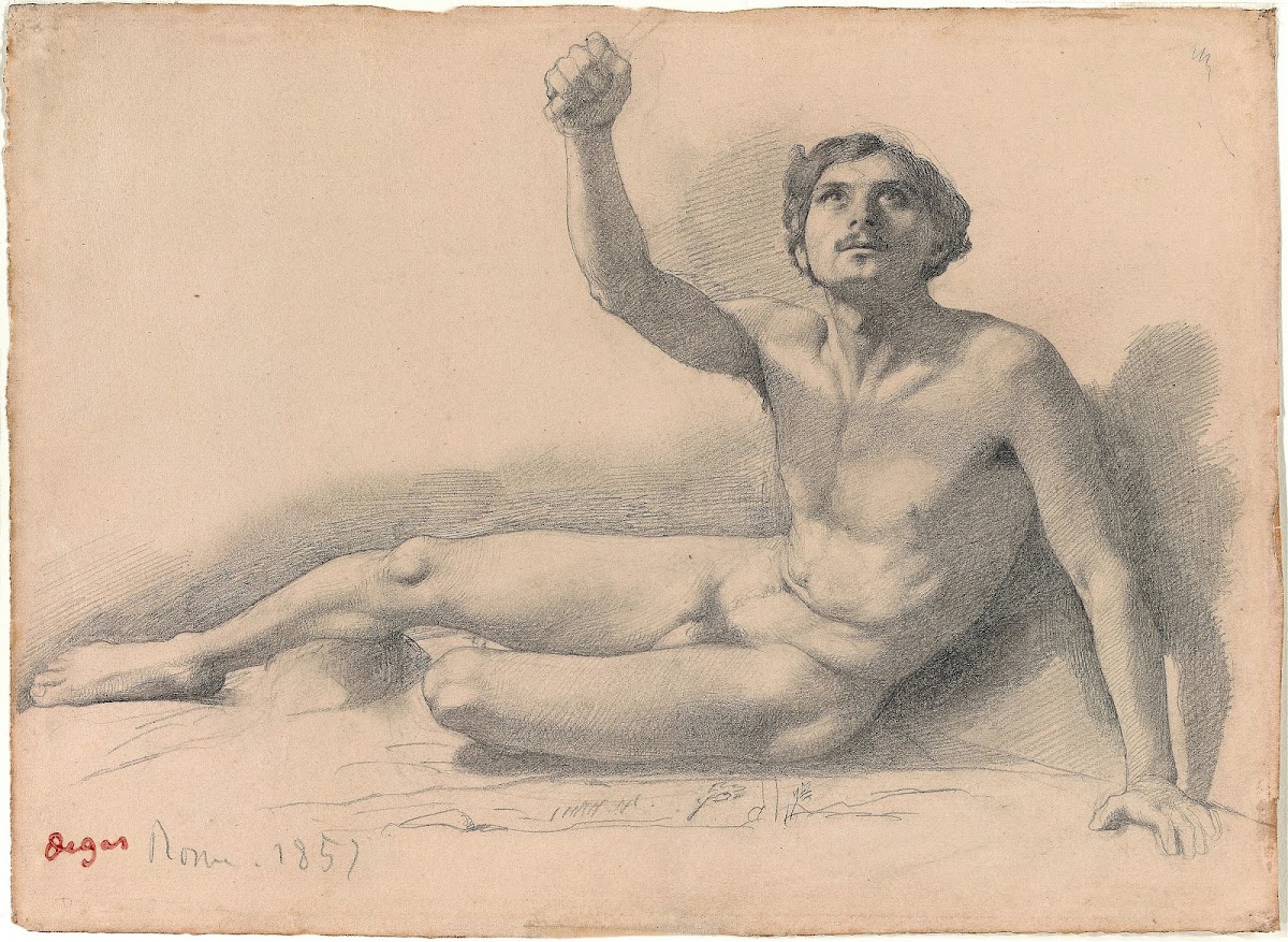 Study of a Male Nude 1858