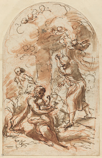 Study for the Madonna della Scodella recto 1523 1524