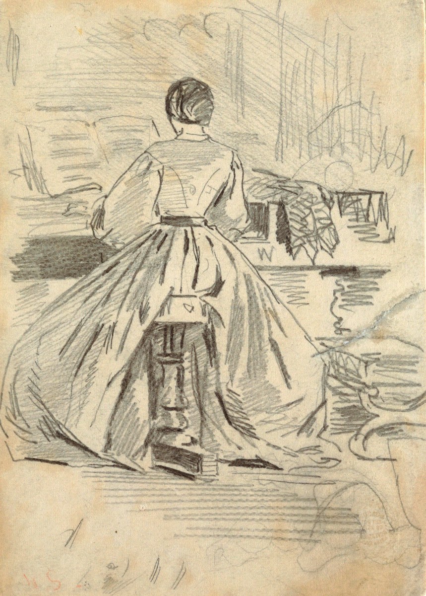 Woman at Piano 1862