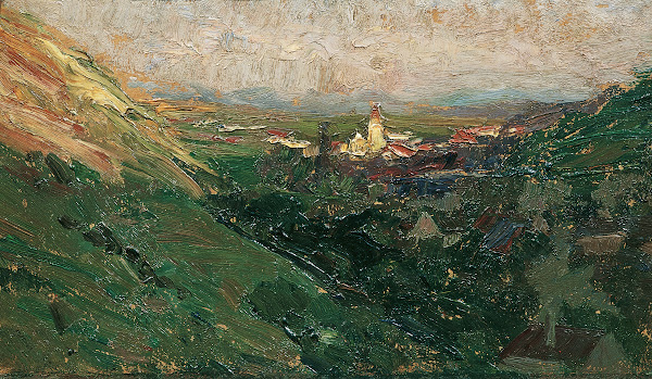 Blick auf das Kahlenberger Dorf