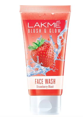 LAKMÉ BLUSH & GLOW STRAWBERRY FRESHNESS GEL FACE WASH WITH STRAWBERRY EXTRACTS, 50 G