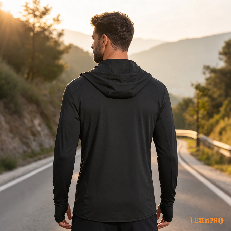 AOP TPM Bird Eye Fabric Zipper Hoodie