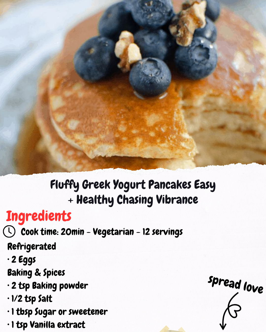 Fluffy Greek Yogurt Pancakes Easy + Healthy Chasing Vibrance
