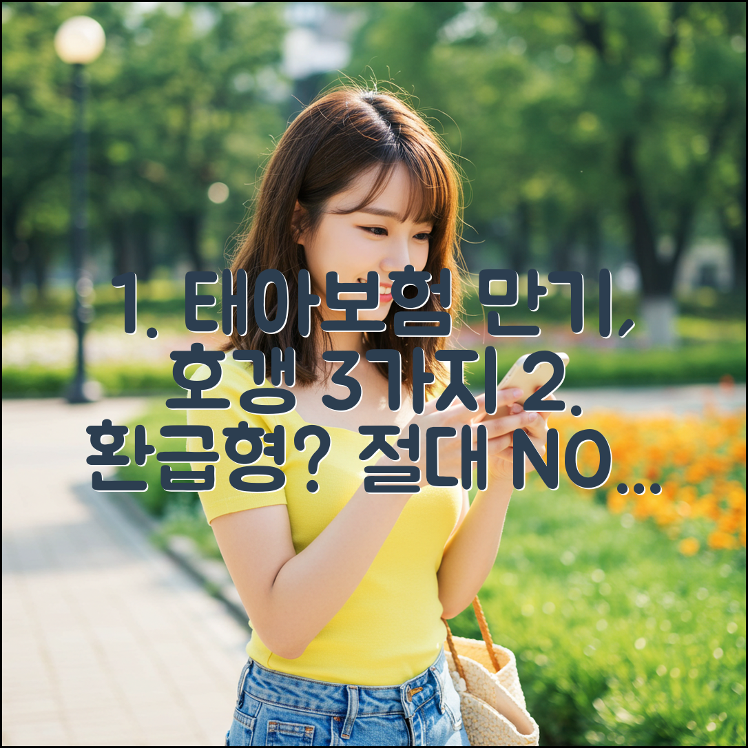 태아보험 만기환급형, 호갱 되는 3가지 이유