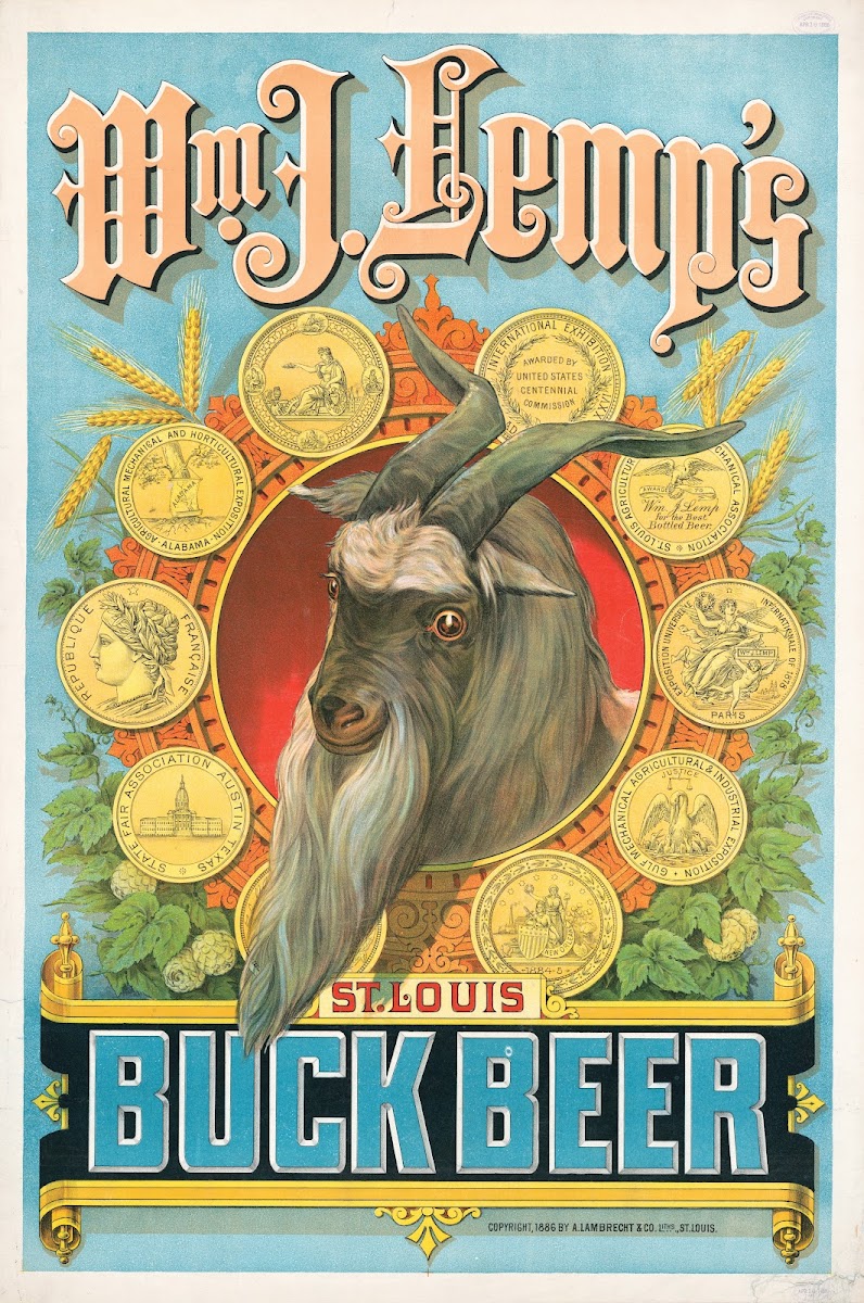 Wm J Lemps Buck Beer 1886