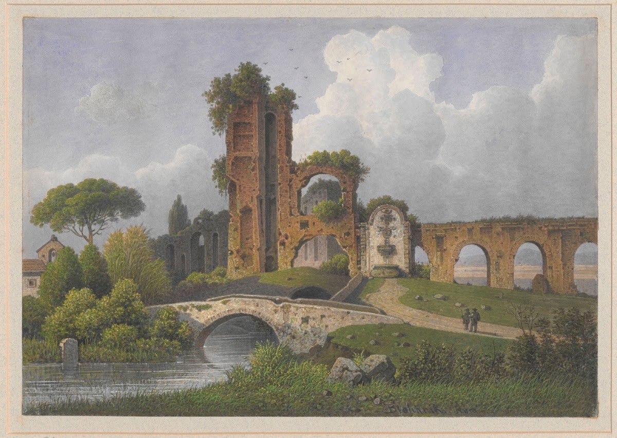 View of Porta Furba in Rome 1853   1860