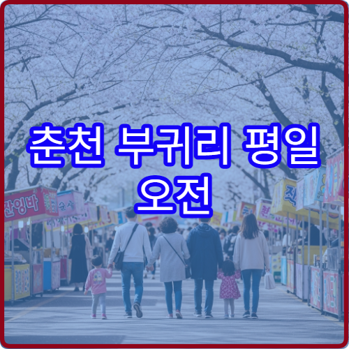 춘천 부귀리 평일 오전 10시 혼잡 완벽 피하는 방문법