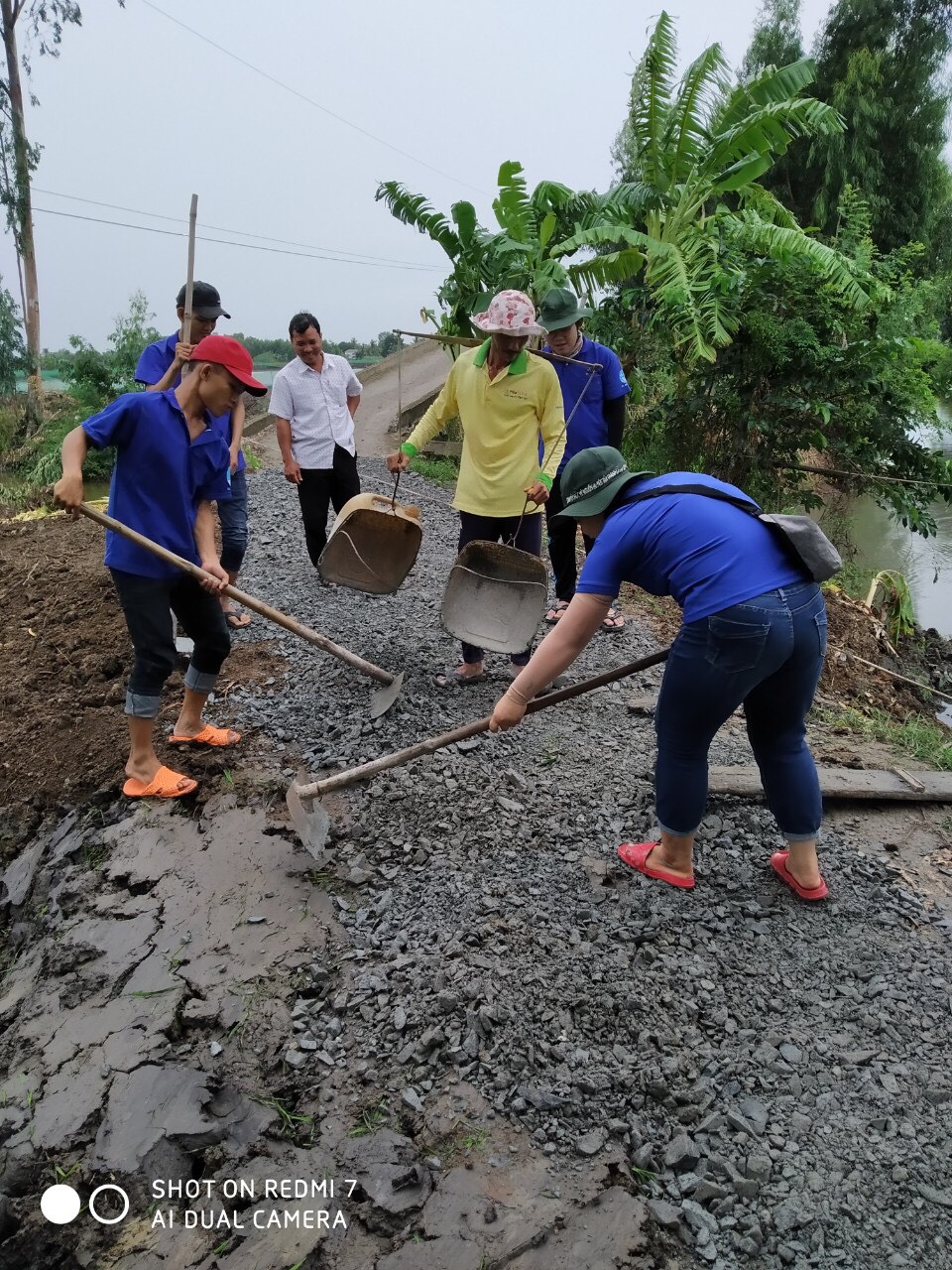 Các chiến sĩ mùa hè xanh tại mặt trận Tân Thạnh năm 2019