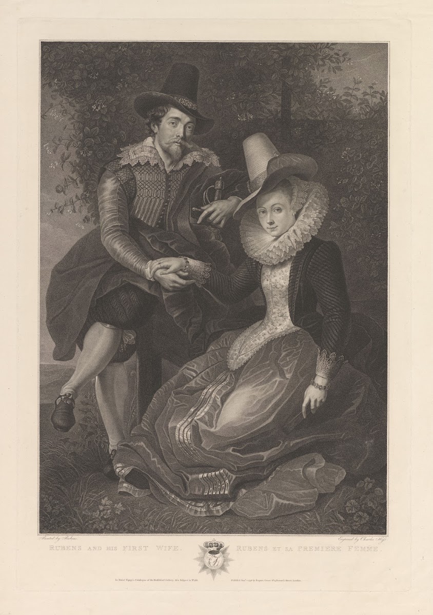 Peter Paul Rubens with his first wife Isabella Brant