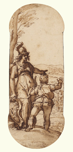 Pallas Athena Shows Taddeo the Prospect of Rome 1595