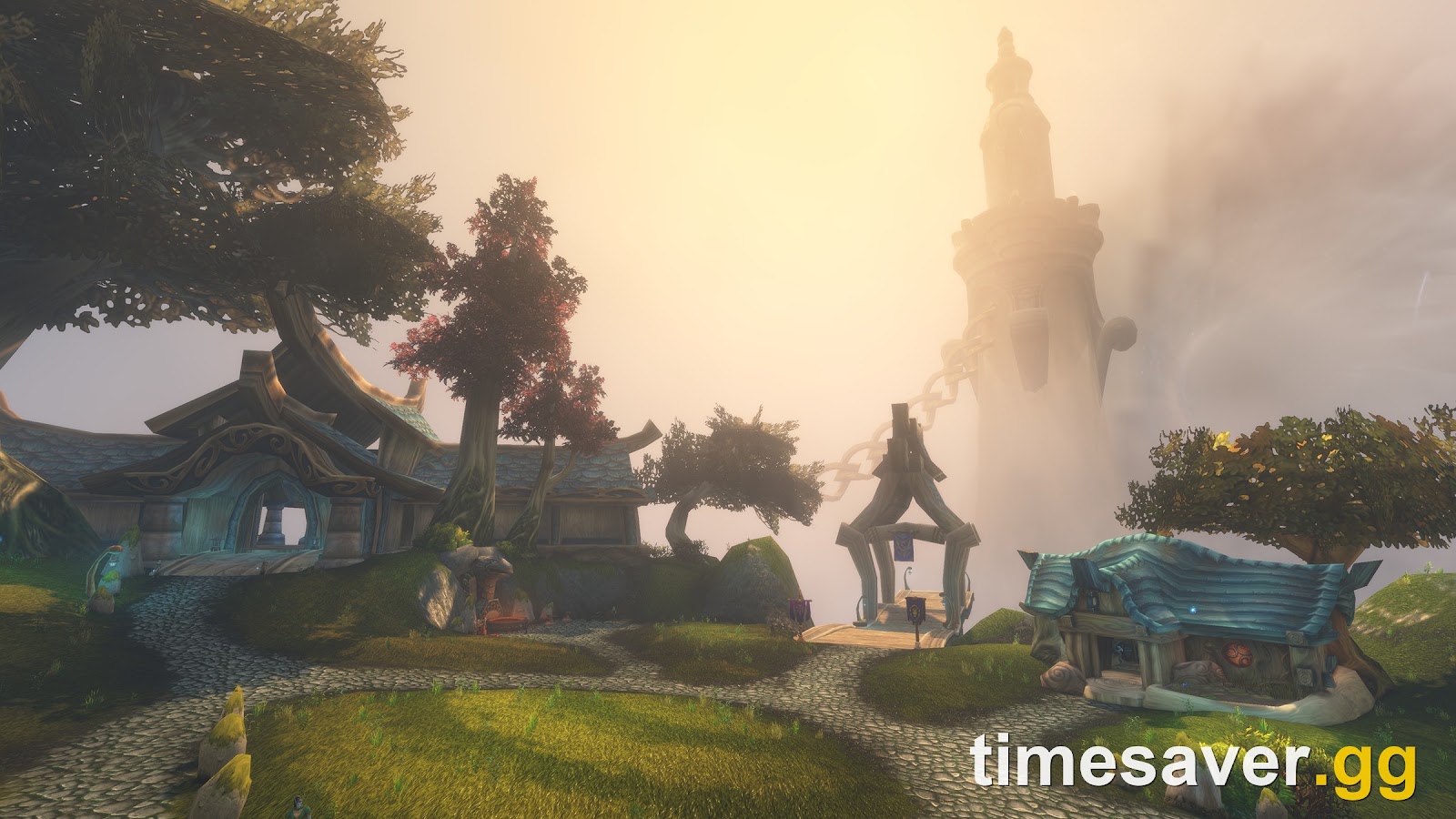 Zephras Isle, the Skyborne 1-12 starting zone in World of Warcraft: Forever