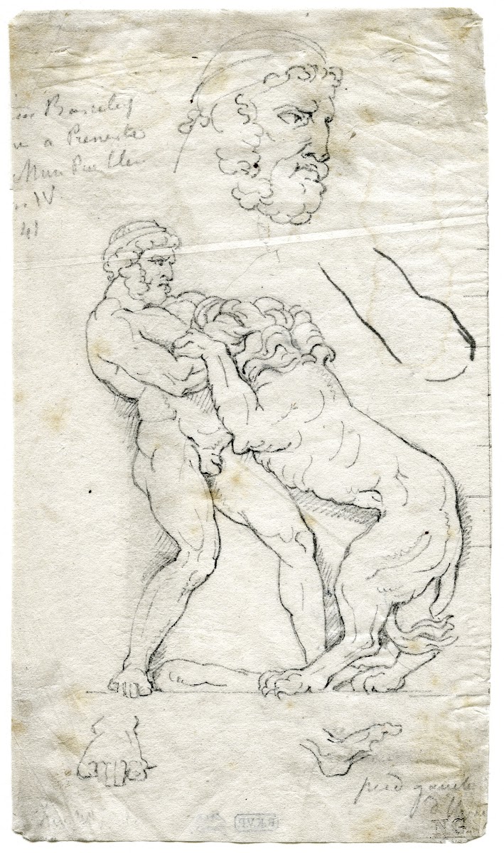 Hercules fighting the Néén lion