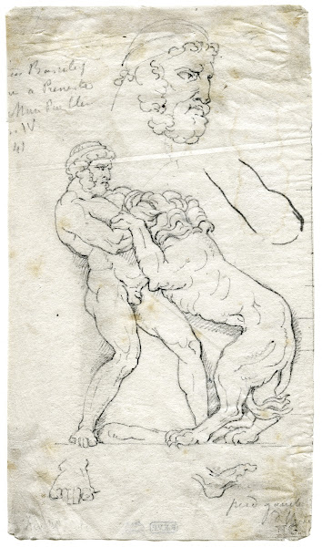 Hercules fighting the Néén lion