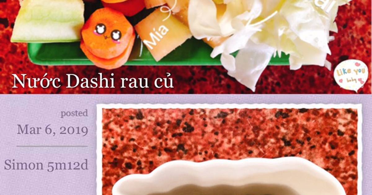 Ăn dặm kiểu Nhật - Nước Dashi