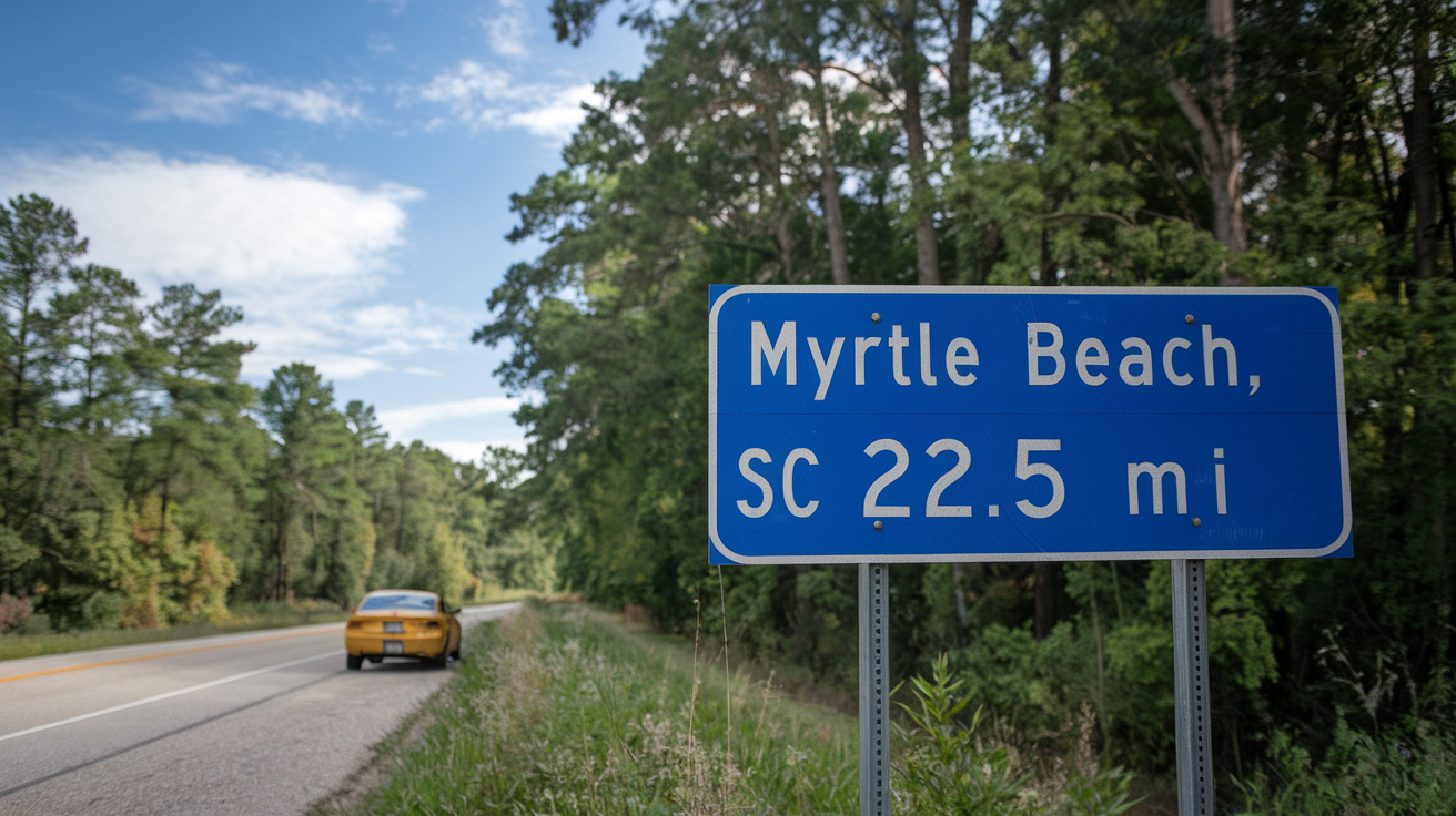 How Far Is MYR from Myrtle Beach, SC?