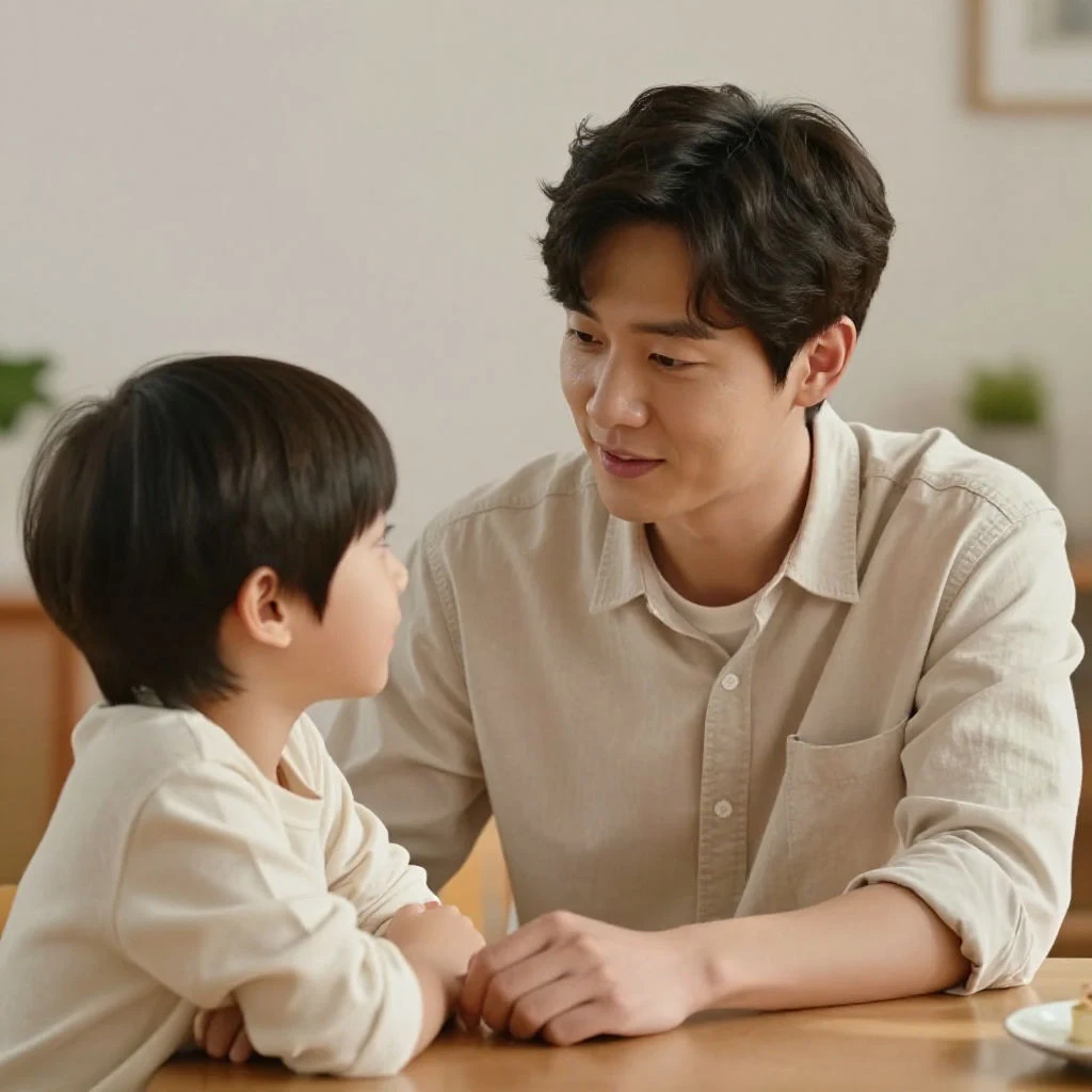 아이의 이야기를 따뜻하게 들어주는 부모