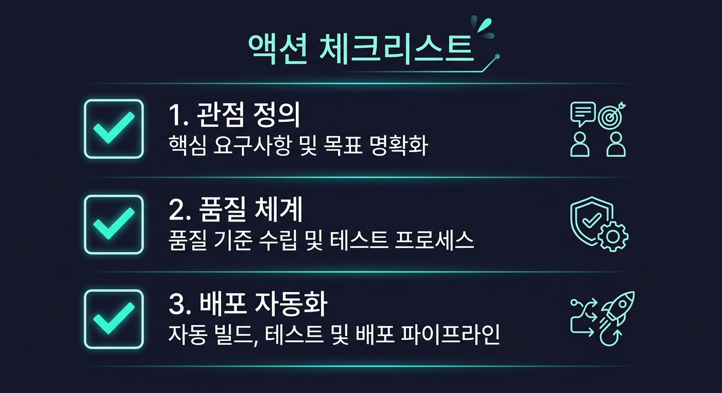 액션 체크리스트